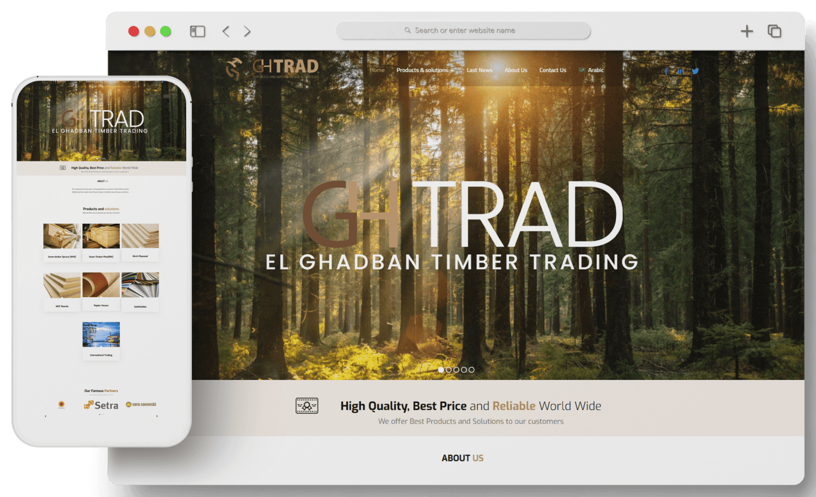 موقع شركة GH Trading